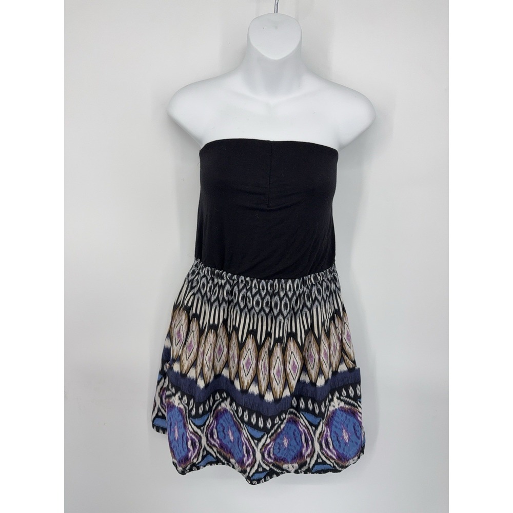 Vintage Y2K Torrid Strapless Cotton Dress Size 1 Funky Retro‎ Boho Festival